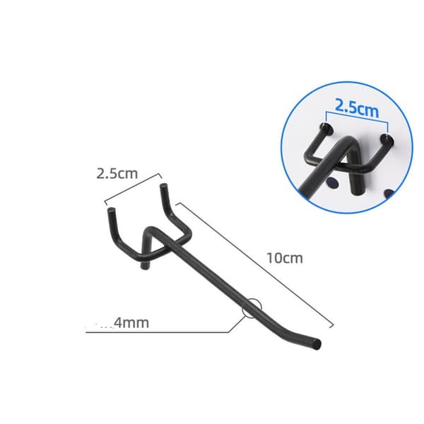 25 stk. Pegboard-kroker Display-kroker Oppbevaringsstativer