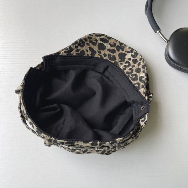 Leopard Print Kasket Leopard Baret Britisk Peaked Kasket