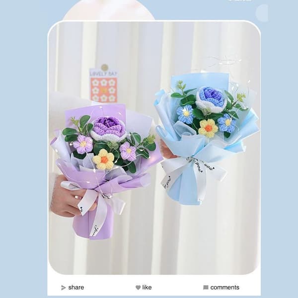 Solsikke Garn Bukett Blomster Bukett A2 A2 A2