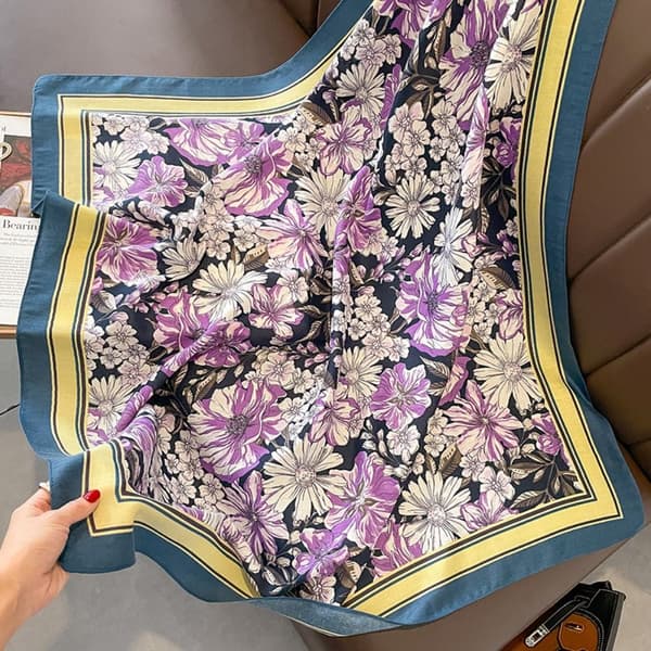 90x90cm Sidenscarf Strandsjal 3 3 3