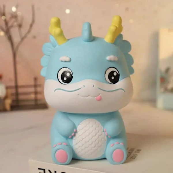 Pengar Sparande Burk Staty Pengar Pot BLÅ blue