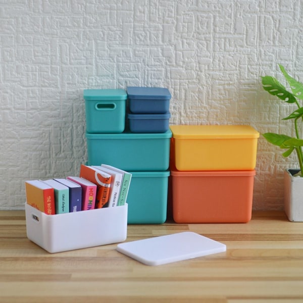 6kpl/ set Mini Storage Box Nukkekodin lelukontti ORANSSI orange