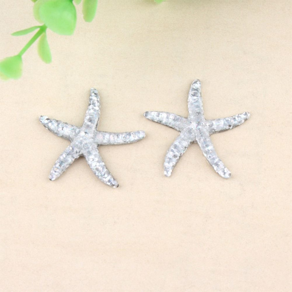 10 stk Starfish Figurine Crafts Flatback Cabochon Ornament 3 3 3