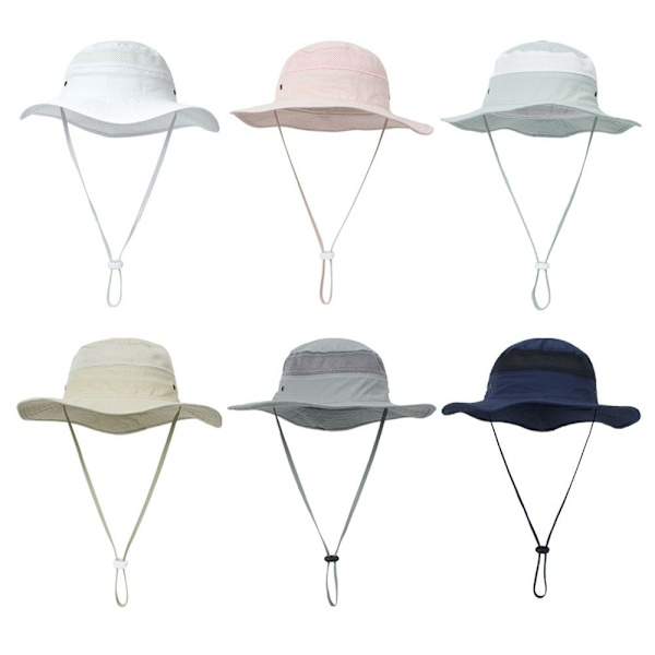 Børne Bucket Hat Solhat HVID White