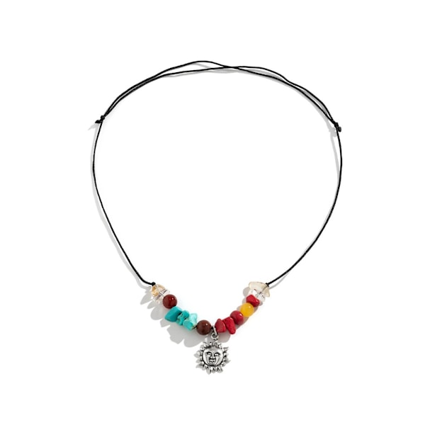 Oregelbundet Broken Stone Halsband Star Moon Pendant Halsband 3 3 3