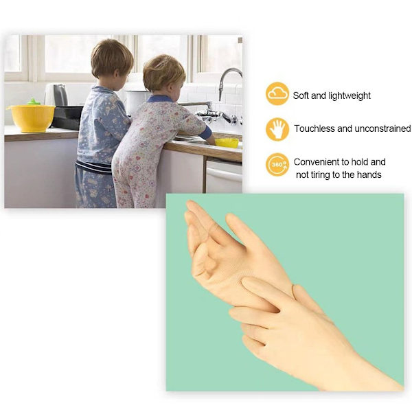 Arbetshandskar för barn Hushållshandskar för barn GUL M M Yellow M-M