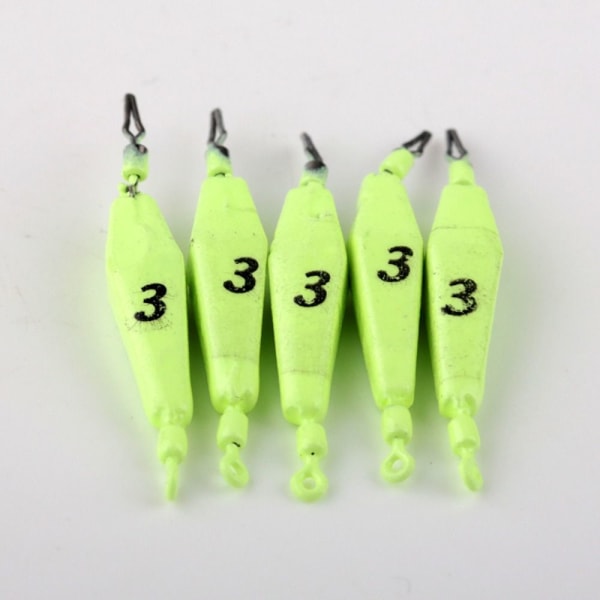 5 STK Fiskesink Falljernsluke 2,5G 2,5G 2.5g