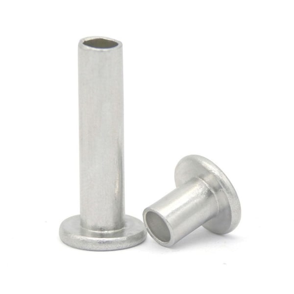 100 st aluminium platt fackverkshuvud Halvtubformade nitar M3 X M3 x 12mm