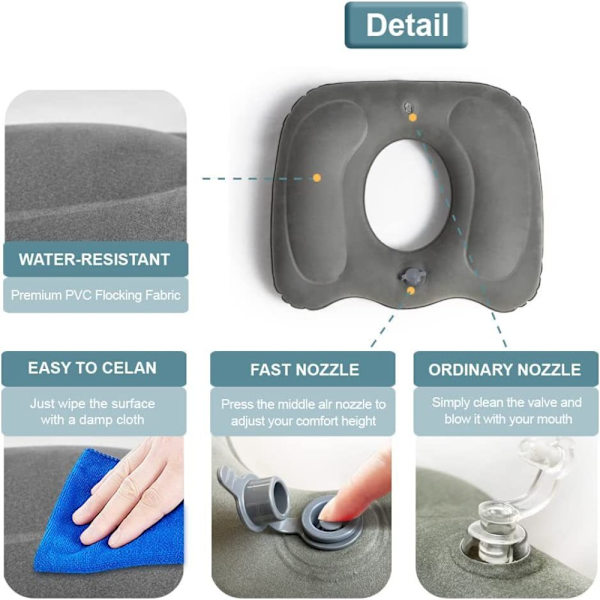 Istuintyynyn hierontatyyny GRAY grey