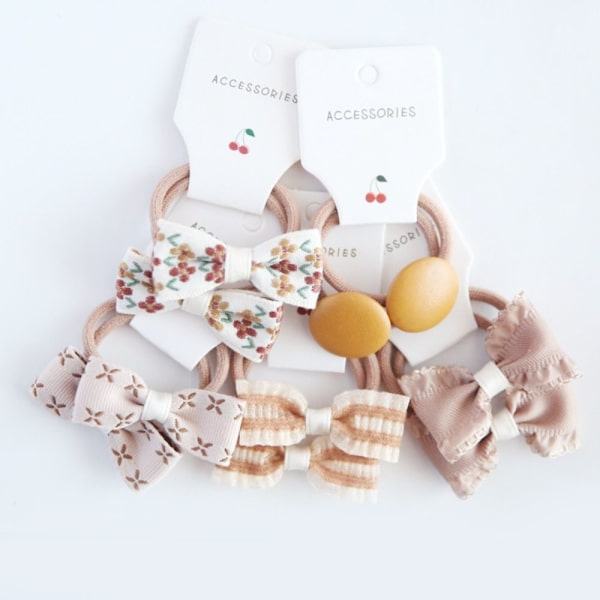 10 kpl elastinen kuminauha hiussolmiot Bowknot 4 4 4