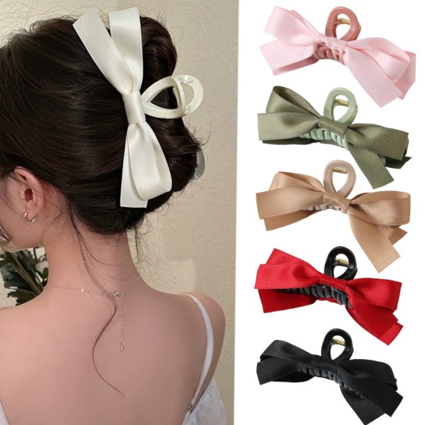 Bow Claw Clip Shark Clip ROSA Pink