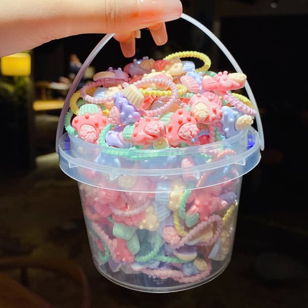 20 st tumhårband gummiband 6 6 6