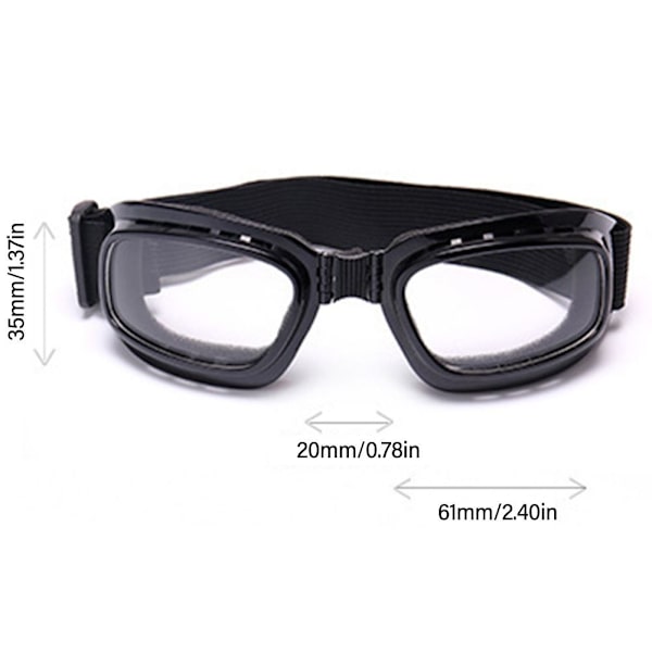 Brettede vernebriller Ski vernebriller TRANSPARANT transparent