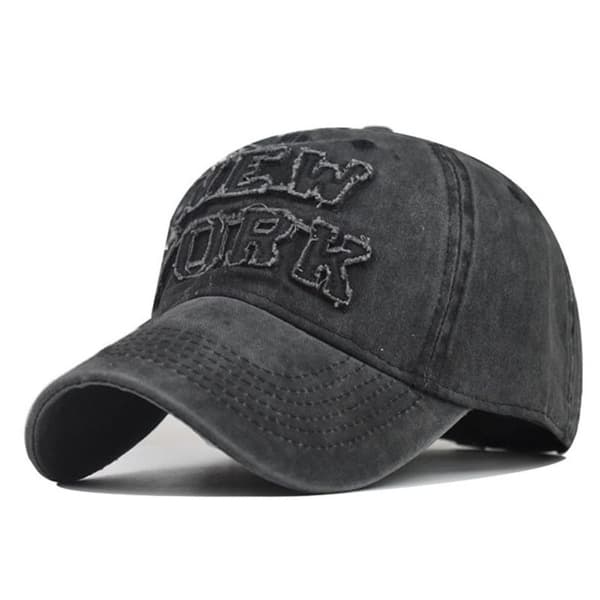 Baseballkasketter med broderede bogstaver Snapback-hatte SORT black