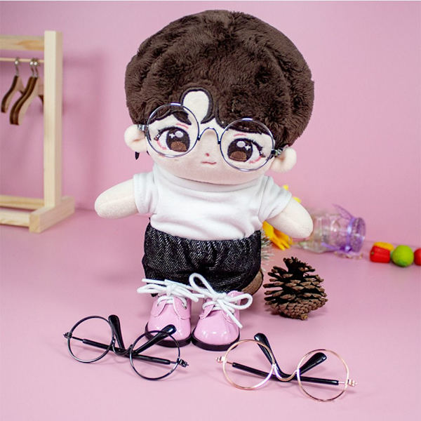 Doll Glasses Pehmo Doll Silmälasit MUSTA Black