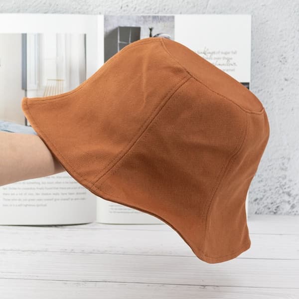 Bomulls bøttehatter for kvinner sommerhatt 2 2 2