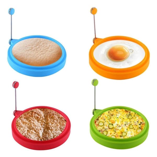 Omelett Stekt Egg Former Egg Pannekake Ring LILLA Purple