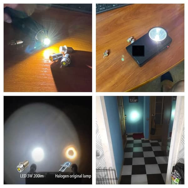 LED-vaihtolamppusarja taskulamppuun 1 KPL 1 KPL 1PCS