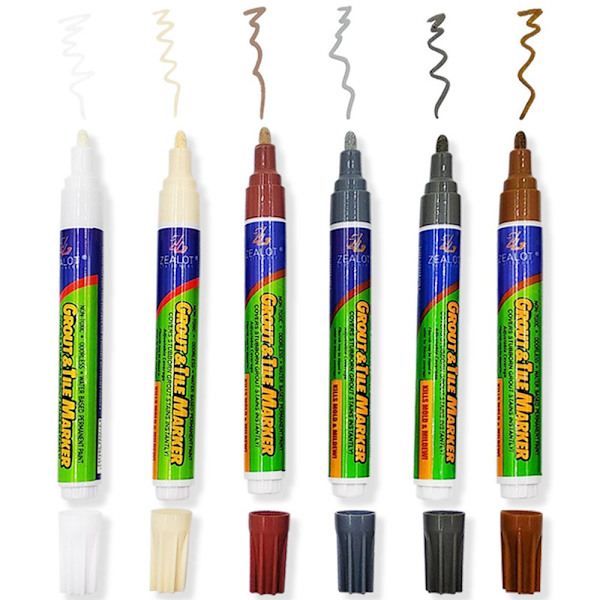 2 stk. Flisepen Grout Restorer Pen HVID white