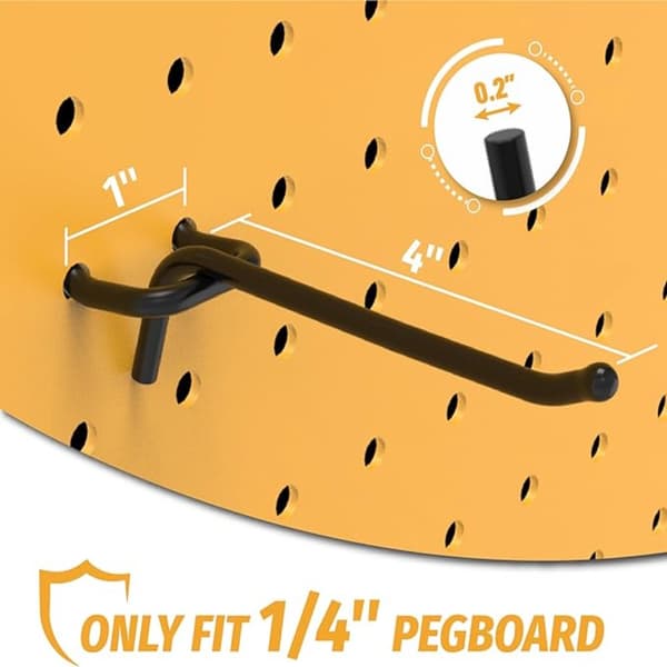 25 stk. Pegboard-kroker Display-kroker Oppbevaringsstativer