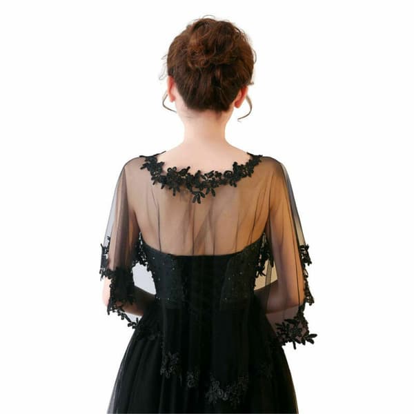 Blondesjal Bryllupskappe LYSEBLÅ light blue
