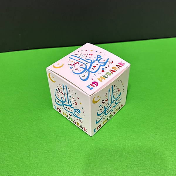 10 st Eid Mubarak Presentförpackningsaskar Godisask H H