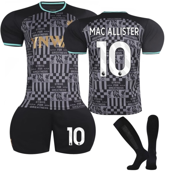 Liverpool specialutgåva fotbollströja för barn No.10 Mac Allister 18