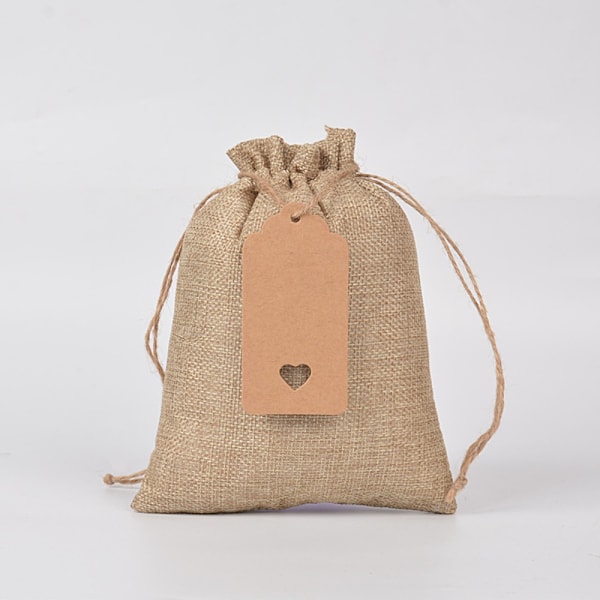 25 kpl Tapleap Säkkisäkkipussit Säkkikangas Favor Sack 10X15CM 10x15cm