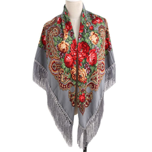 Fringed Square Scarves Resesjal 7 7 7