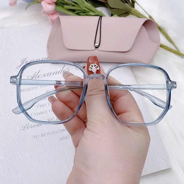 Anti-Blue Light Glasses Neliömäiset silmälasit HARMAAT Grey