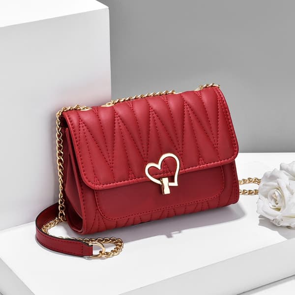 Messenger Bag Klaffveske RØD red