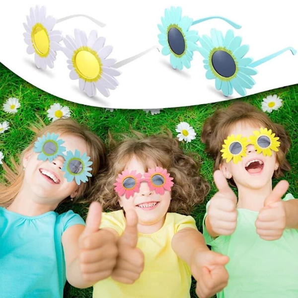 Flower Glasses Daisy Shades KELTAINEN HARMAA LINSSIT HARMAAT LINSSIT yellow Gray lenses-Gray lenses