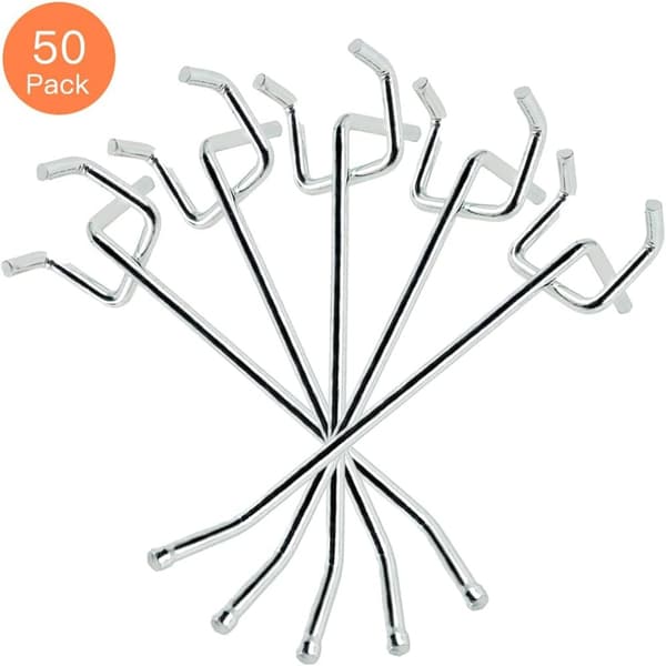 50 stk. Pegboard-kroker Display-kroker Oppbevaringsstativer
