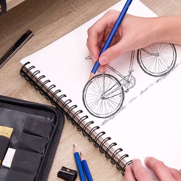 40 STK Sketch Blyant Sæt Sketch Kulblyanter Tegneblyant