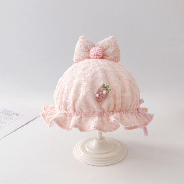 Ruffle Princess Cap Baby Bucket Hat PINK pink