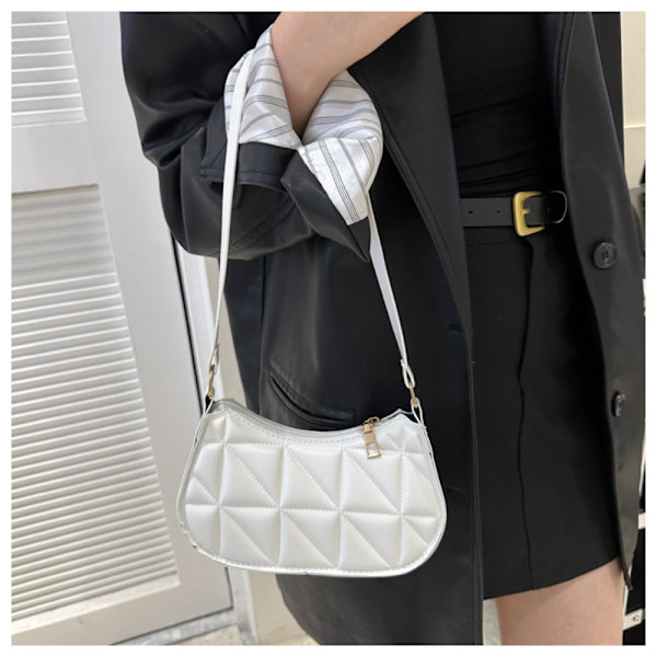 Mode Läder Axelväska Enkel Underarm Bag KHAKI Khaki