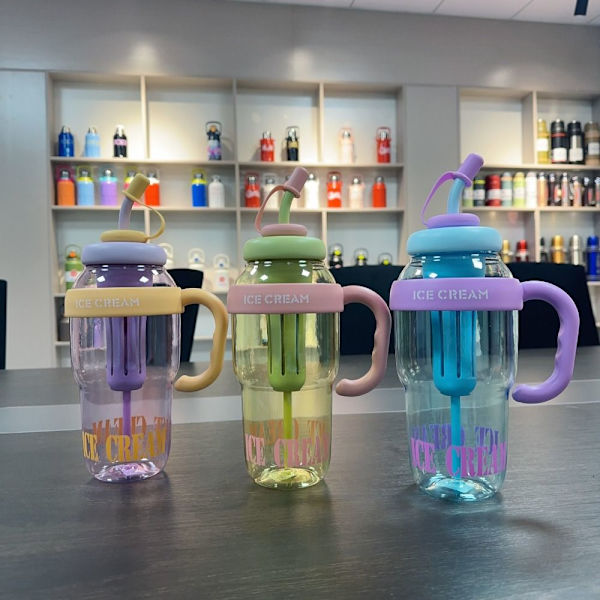 Plastvandflaske kaffekrus LILLA purple