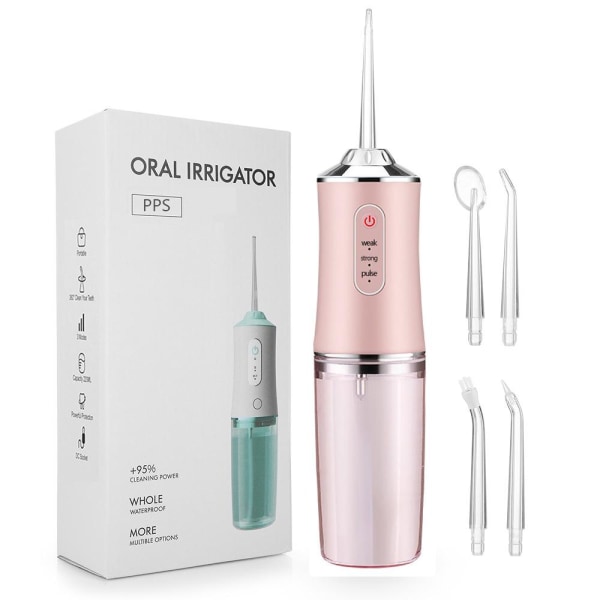 Oral Irrigator Elektrisk Tandrengörare ROSA Pink