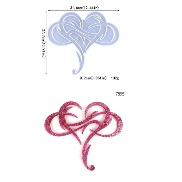 Eternal Love Shape Resin Form Epoxy Resin Silikone Form
