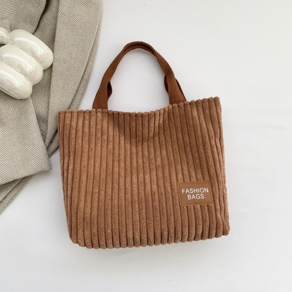 Shopping Tote Bag Skulderveske BRUN Brown