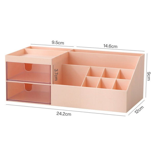 Desktop Organizer Opbevaringsboks til kontorartikler ORANGE Orange
