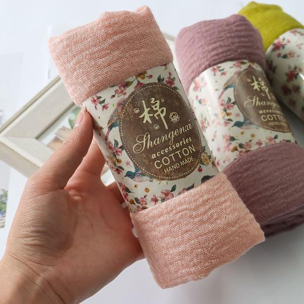 Shawl Wrap Headscarf Muslim Hijab Huivit RUSKEA Brown