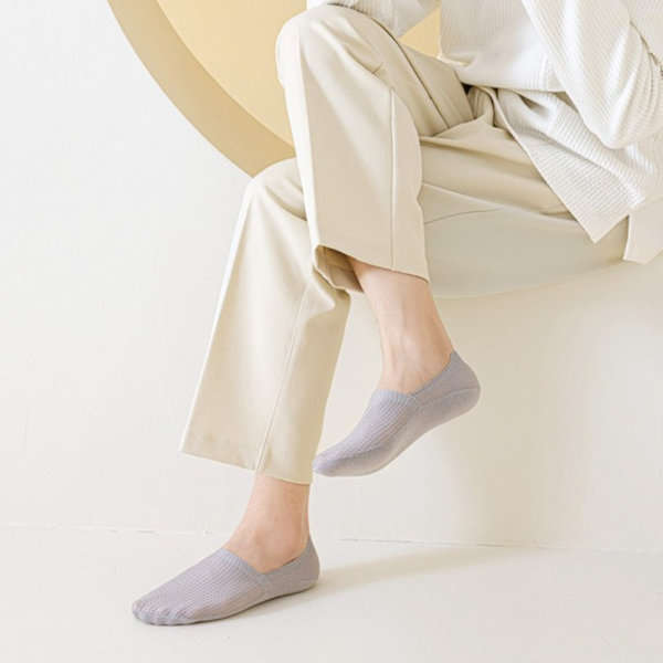 1 par Bådstrømper Usynlige sokker KHAKI khaki