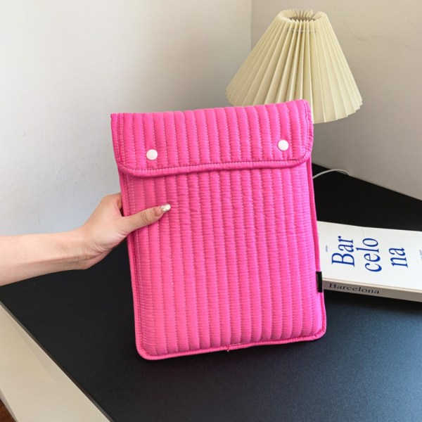 Broderi tablettaske Laptop liner taske PINK S Pink S