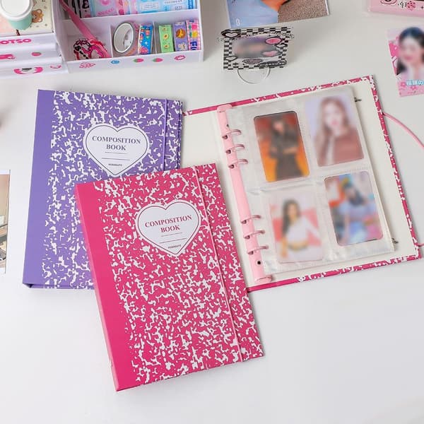 A5 Ringbind Fotoalbum SORT SORT Black