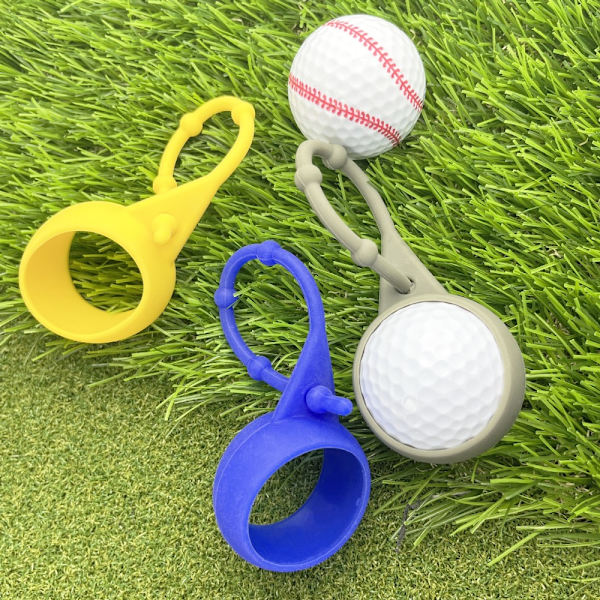 Väska Nyckelring Golfboll Midjehållare GRÅ Grey
