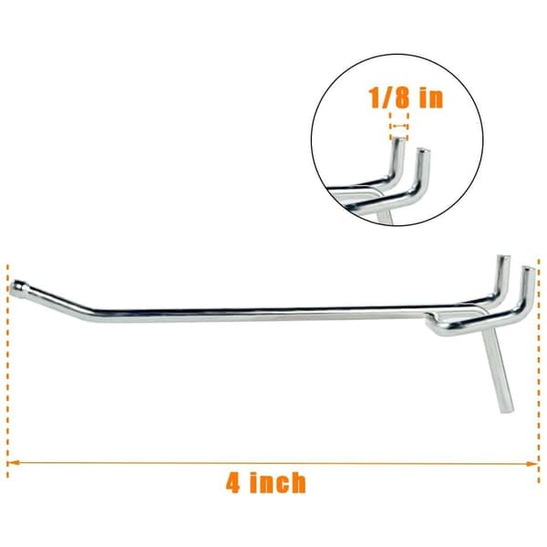 50 stk. Pegboard-kroker Display-kroker Oppbevaringsstativer