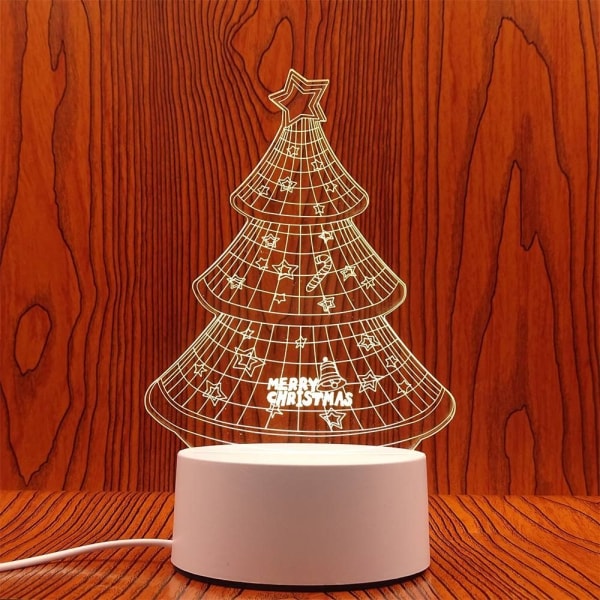 3D Illusion Night Light LED Neonskyltlampa 2 2 2
