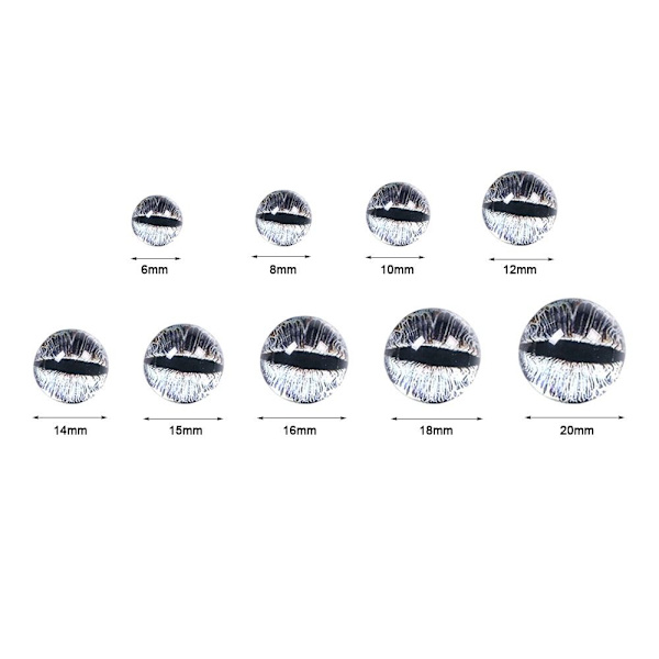 20st/10 par Eyes Crafts Eyes Puppet Crystal Eyes 16MM-FÄRG 16mm-color random
