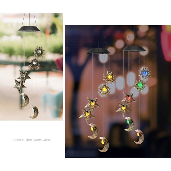 LED-tuulikello-satulamput EID Mubarak -lamput D-MONIVÄRIT